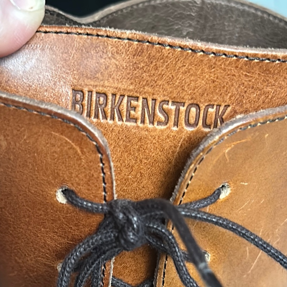 Birkenstock Longford Camel Brown Leather Knee-High Boots size 38 size 7 7.5 USA - Picture 8 of 10